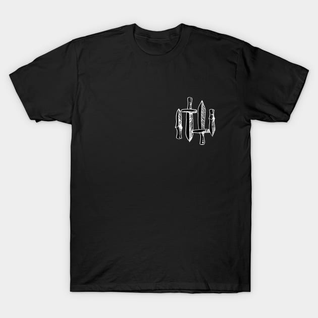 Daggers T-Shirt by themanyartsofknight